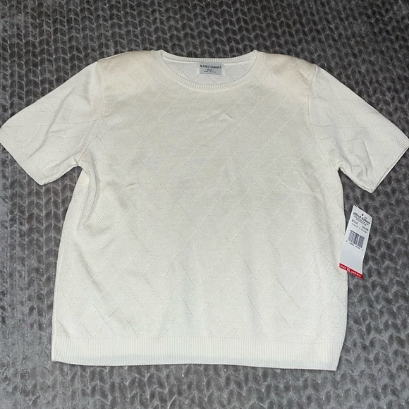 NWT Alfred Dunner Crew Neck Short Sleeve Sweater.  Extra Large Petite.   LXP - Picture 9 of 13